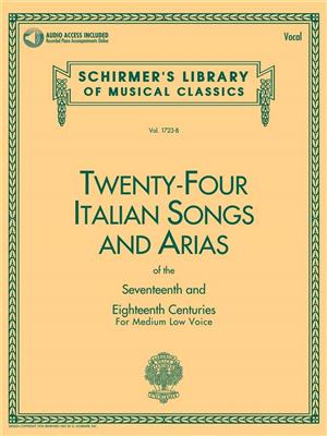 24 Italian Songs & Arias - Medium Low Voice: Solo pour Chant