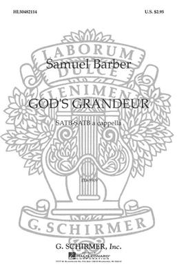Samuel Barber: God's Grandeur: Chœur Mixte et Accomp.