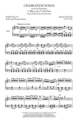 Johann Strauss Jr.: Celebration Songs: Chœur Mixte et Accomp.