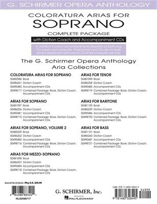 Coloratura Arias For Soprano - Complete Package: Chant et Piano