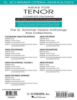 Arias For Tenor - Complete Package: Solo pour Chant