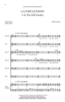 Libby Larsen: A Lover's Journey: Chœur Mixte A Cappella