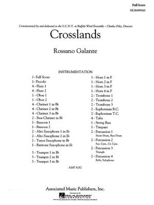 Rossano Galante: Crosslands: Orchestre d'Harmonie