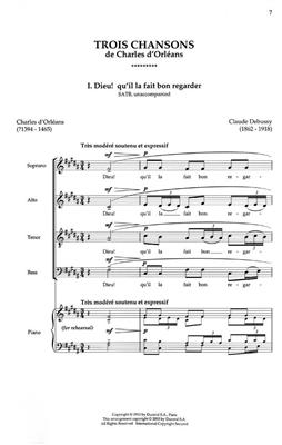 Claude Debussy: Trois Chansons (de Charles d'Orleans): Chœur Mixte et Accomp.