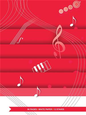 Quaderno di musica - 12 righi, 96 pp. carta bianca: Papier à Musique