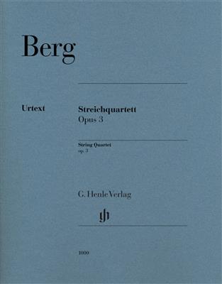 Alban Berg: Streichquartett op. 3: Quatuor à Cordes
