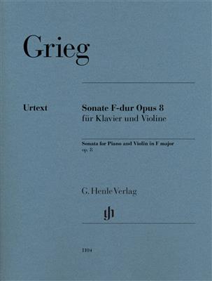 Edvard Grieg: Sonata F Major Op. 8 For Piano and Violin: Violon et Accomp.