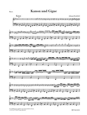 Johann Pachelbel: Canon And Gigue In D - Basso Part: Cordes (Ensemble)