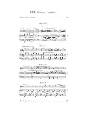 Charles-Marie Widor: Suite Opus 34 für Flöte und Klavier: Flûte Traversière et Accomp.