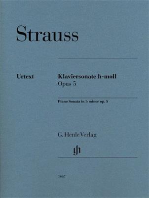Richard Strauss: Piano Sonata in b minor op. 5: Solo de Piano