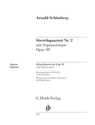 Arnold Schönberg: Streichquartett Nr. 2 op. 10 mit Sopranstimme: Chant et Piano
