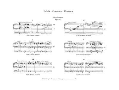 Felix Mendelssohn Bartholdy: Organ Sonatas Op.65: Orgue