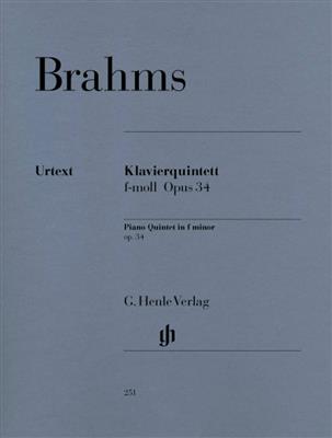 Johannes Brahms: Piano Quintet f Minor Op. 34: Quintette pour Pianos