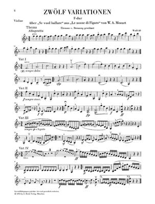 Ludwig van Beethoven: Variationen, Rondo, Tanze For Violin & Piano: Violon et Accomp.