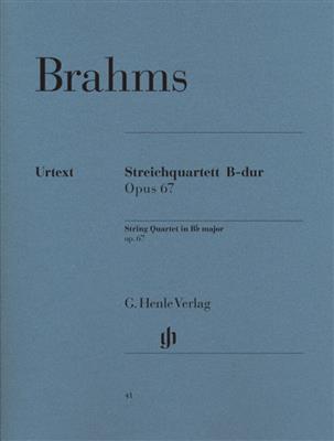 Johannes Brahms: String Quartet In B Flat Op.67: Quatuor à Cordes