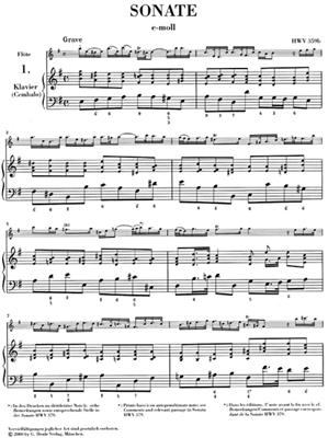 Georg Friedrich Händel: Flute Sonatas, Volume I: Flûte Traversière et Accomp.