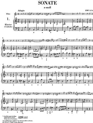 Georg Friedrich Händel: Flute Sonatas, Volume II [Hallenser-Sonatas]: Flûte Traversière et Accomp.