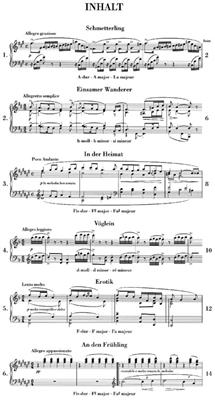 Edvard Grieg: Lyric Pieces Book III Op.43: Solo de Piano