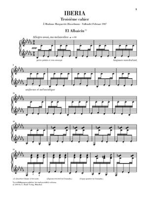 Isaac Albéniz: Iberia 3: Solo de Piano