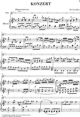 Wolfgang Amadeus Mozart: Concerto for Flute and Orchestra G major K.313: Flûte Traversière et Accomp.