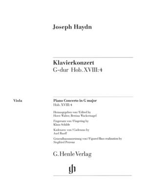 Franz Joseph Haydn: Piano Concerto In G Major Hob Xviii: Solo pour Alto