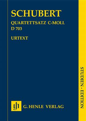 Franz Schubert: Quartet Movement in C Minor D 703: Cordes (Ensemble)