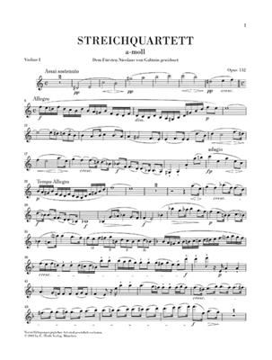 Ludwig van Beethoven: String Quartet a minor op. 132: Quatuor à Cordes