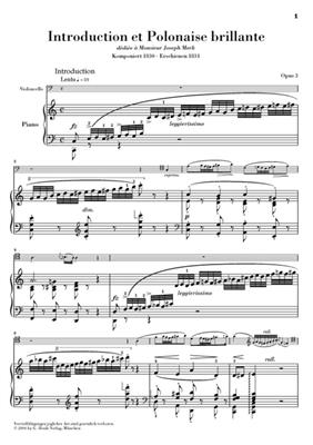 Frédéric Chopin: Polonaise Brilliante Op.3 / Duo Concertant: Violoncelle et Accomp.