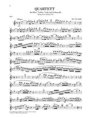 Wolfgang Amadeus Mozart: Oboenquartett F Dur KV.370: Hautbois (Ensemble)