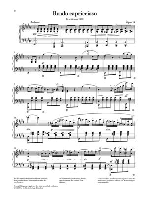 Felix Mendelssohn Bartholdy: Rondo Capriccioso Op.14: Solo de Piano
