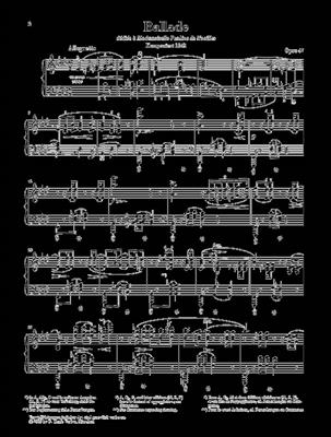 Frédéric Chopin: Ballade Ina Flat Major Op 47: Solo de Piano