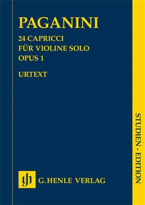 Niccolò Paganini: 24 Capricci für Violine solo Opus 1: Solo pour Violons