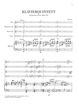 Wolfgang Amadeus Mozart: Piano Quintet E Flat K.452: Quintette pour Pianos