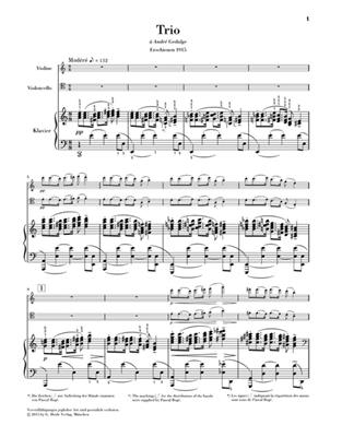 Maurice Ravel: Piano Trio: Trio pour Pianos