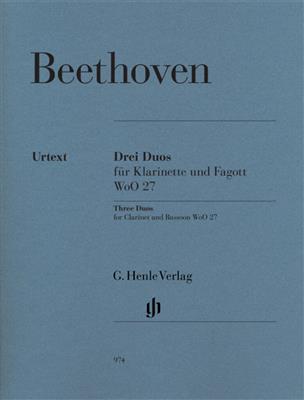 Ludwig van Beethoven: Three Duos for Clarinet and Bassoon WoO.27: Ensemble de Chambre