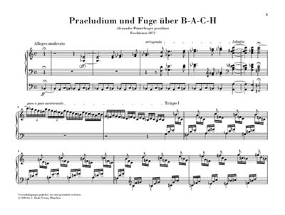 Franz Liszt: Prelude and Fugue on B-A-C-H for Organ: Orgue