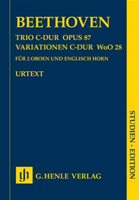 Ludwig van Beethoven: Trio In C Op.87/Variations In C WoO 28: Hautbois (Ensemble)