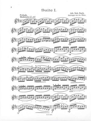 Johann Sebastian Bach: 6 Suiten BWV 1007-1012: Solo pour Violons
