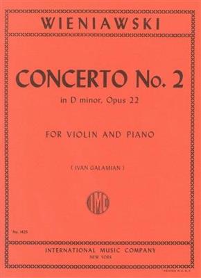 Henryk Wieniawski: Concerto No. 2 in D minor, Opus 22 (Galamian): Violon et Accomp.