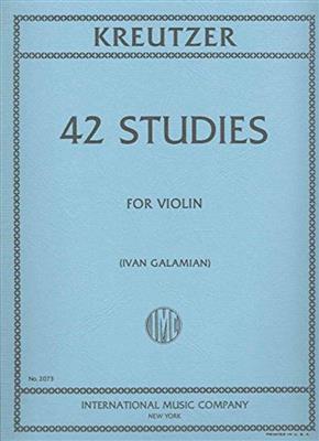 Rudolf Kreutzer: 42 Studi (Galamian): Solo pour Violons