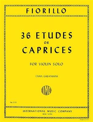 Federigo Fiorillo: 36 Études or Caprices: Solo pour Violons