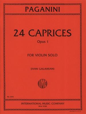 Niccolò Paganini: Capricci (24) Op. 1 (Galamian): Solo pour Violons