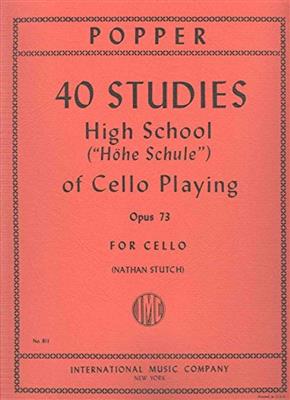 David Popper: 40 Studies - High School of Cello playing op 73: Solo pour Violoncelle