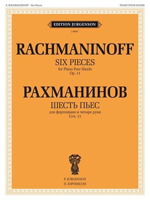 Sergei Rachmaninov: 6 Pieces, Op. 11 for Piano 4 hands: Piano Quatre Mains