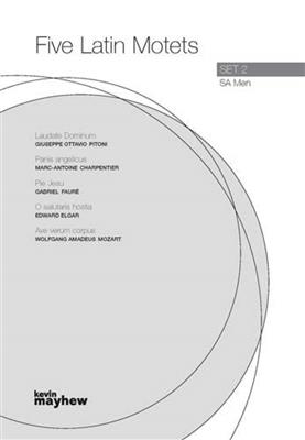 Five latin Motets Set 2 / unis-2-3 part: Voix Hautes et Accomp.