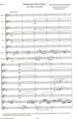 Felix Mendelssohn Bartholdy: Hebriden Ouverture: Flûtes Traversières (Ensemble)