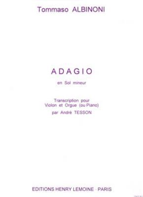 Tomaso Albinoni: Adagio G V/P(Org): Violon et Accomp.