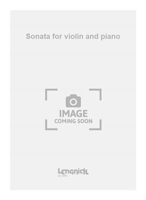 Robert Simpson: Sonata for violin and piano: Violon et Accomp.