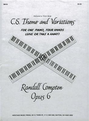 C.S. Theme And Variations, op. 6: Piano Quatre Mains