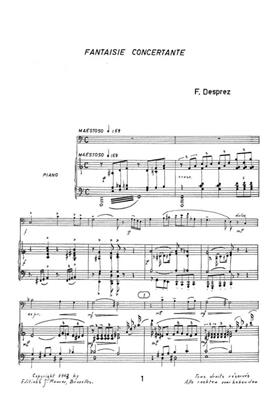 Fernand Desprez: Fantaisie Concertante: Tuba et Accomp.